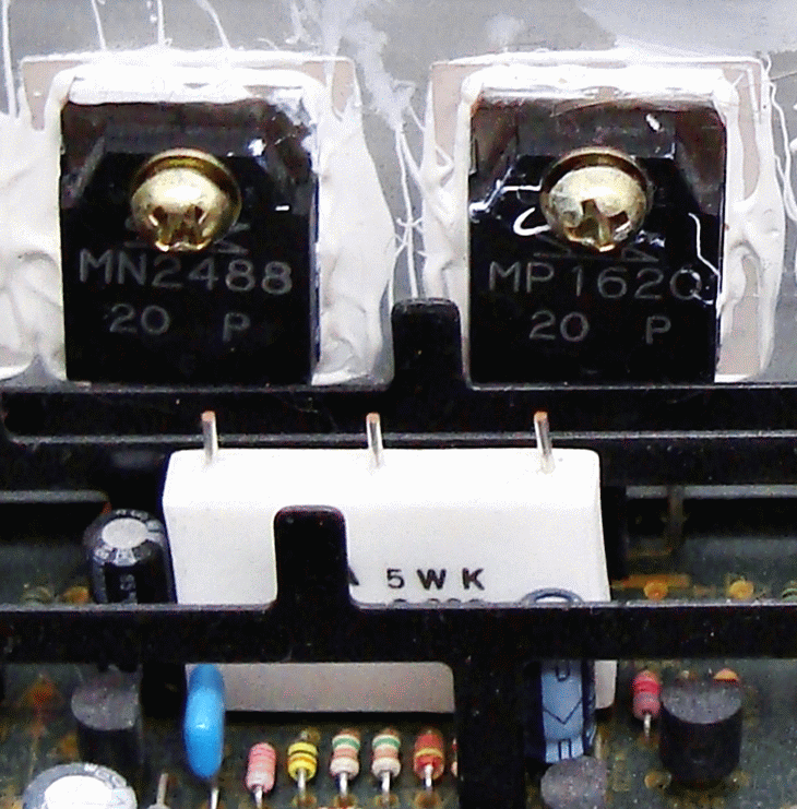 Transistors and Ceramic Resistor