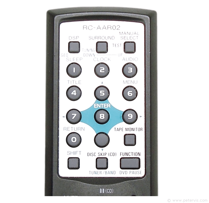 Remote Control for Aiwa AV-D58 by Tekswamp