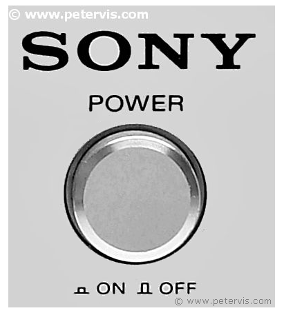 Power switch and logo.