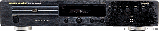 CD player showing "NO DISC" error message.