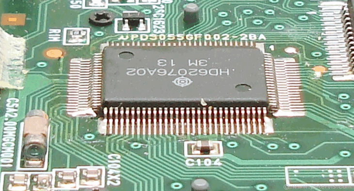 Hitachi HD62076A02 Microcomputer CPU
