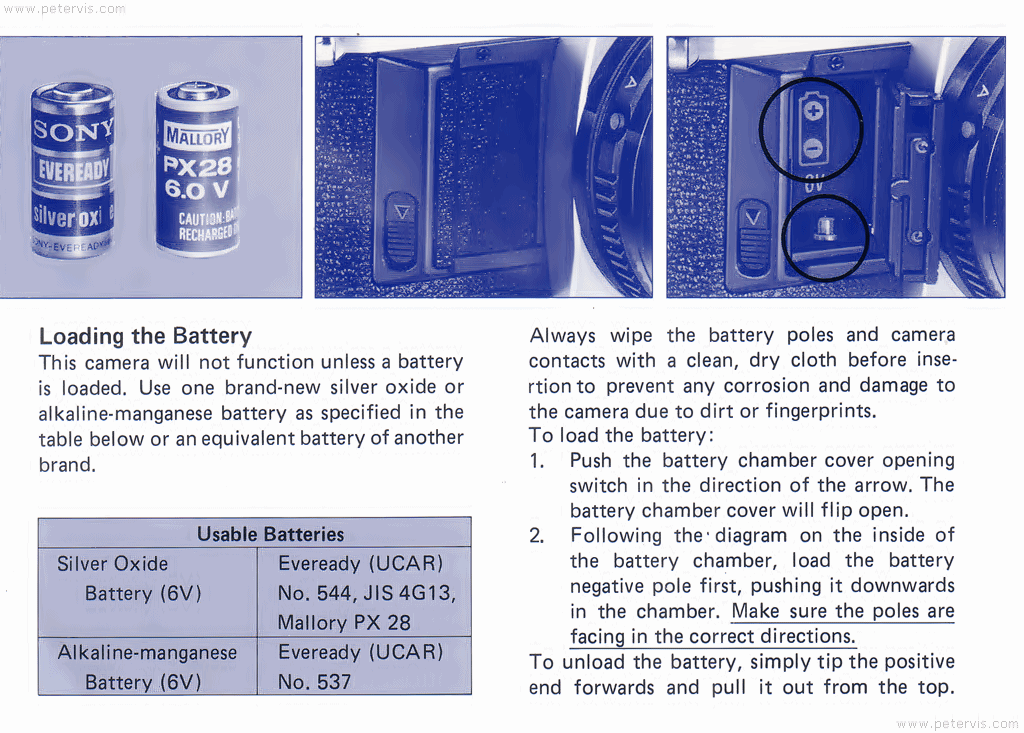 Canon AV-1 Battery Type - Manual Page 16