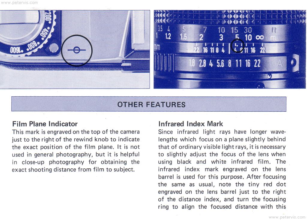 Canon AV-1 Film Plane Indicator - Manual Page 61