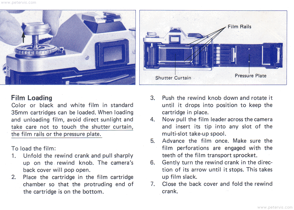 Canon AV-1 How to Load Film - Manual Page 22