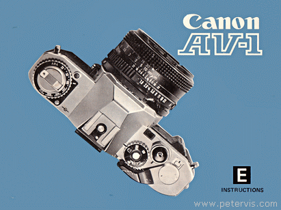 Canon AV-1 Manual
