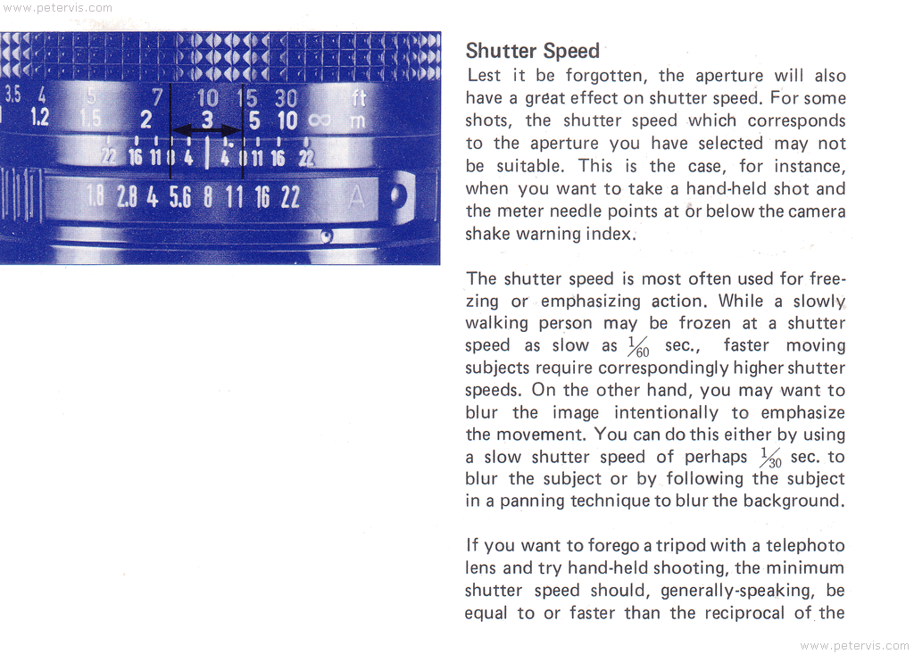 Canon AV-1 Shutter Speed - Manual Page 41