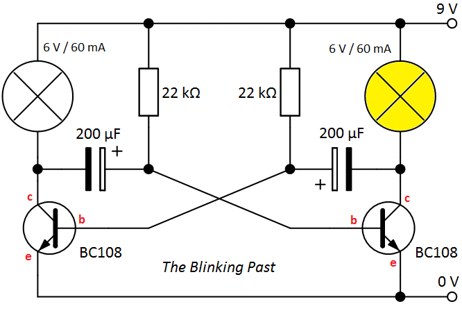 Simple Transistor Bistable Circuit