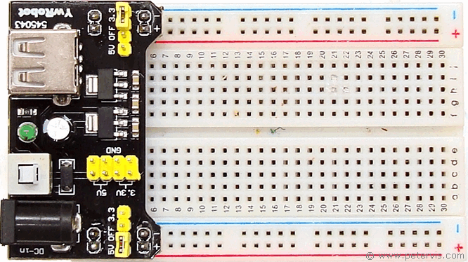 Breadboard + Power Supply Circuit Board