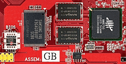 WM8750 Processor and K9GAG08U0F Memory