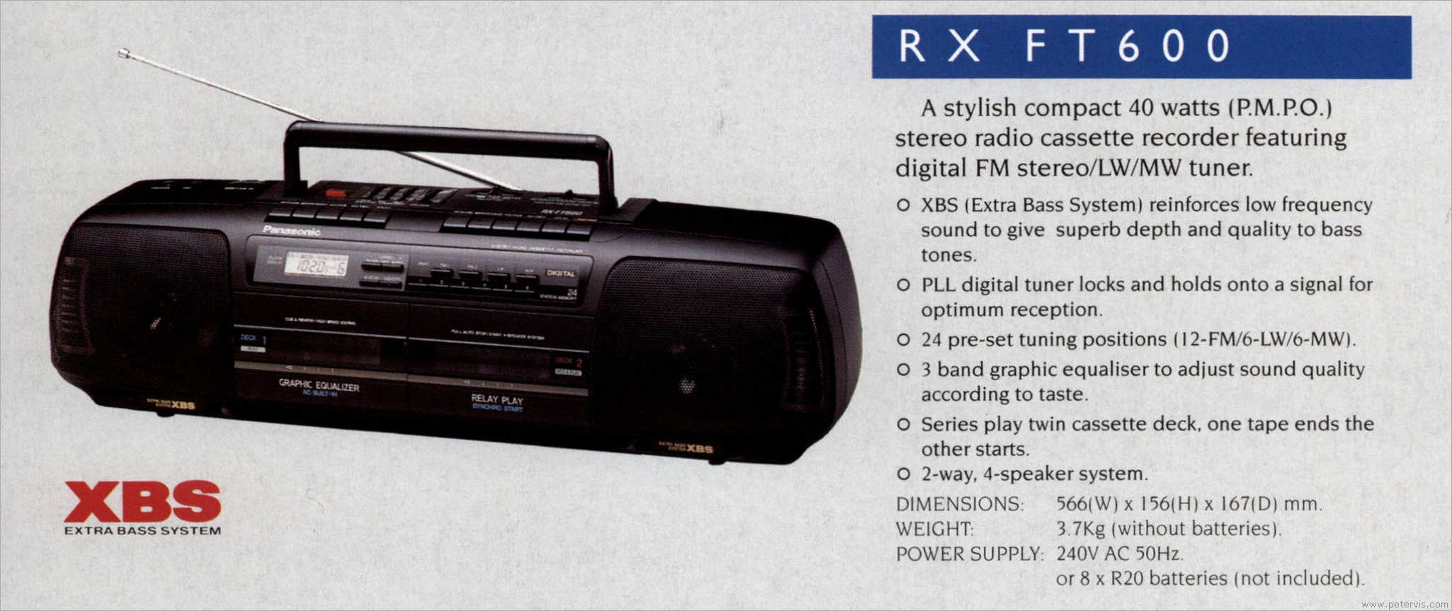 Panasonic RX-FT600