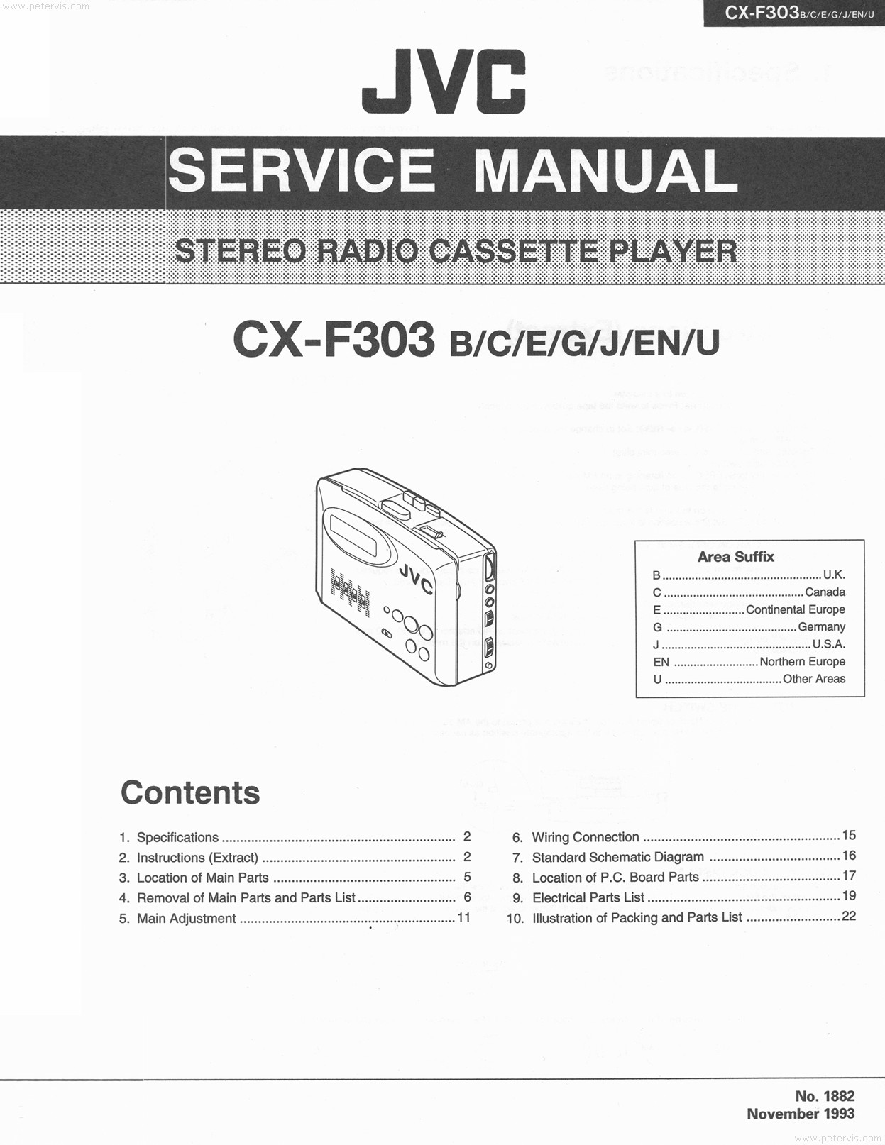 Jvc Cx F303 Service Manual
