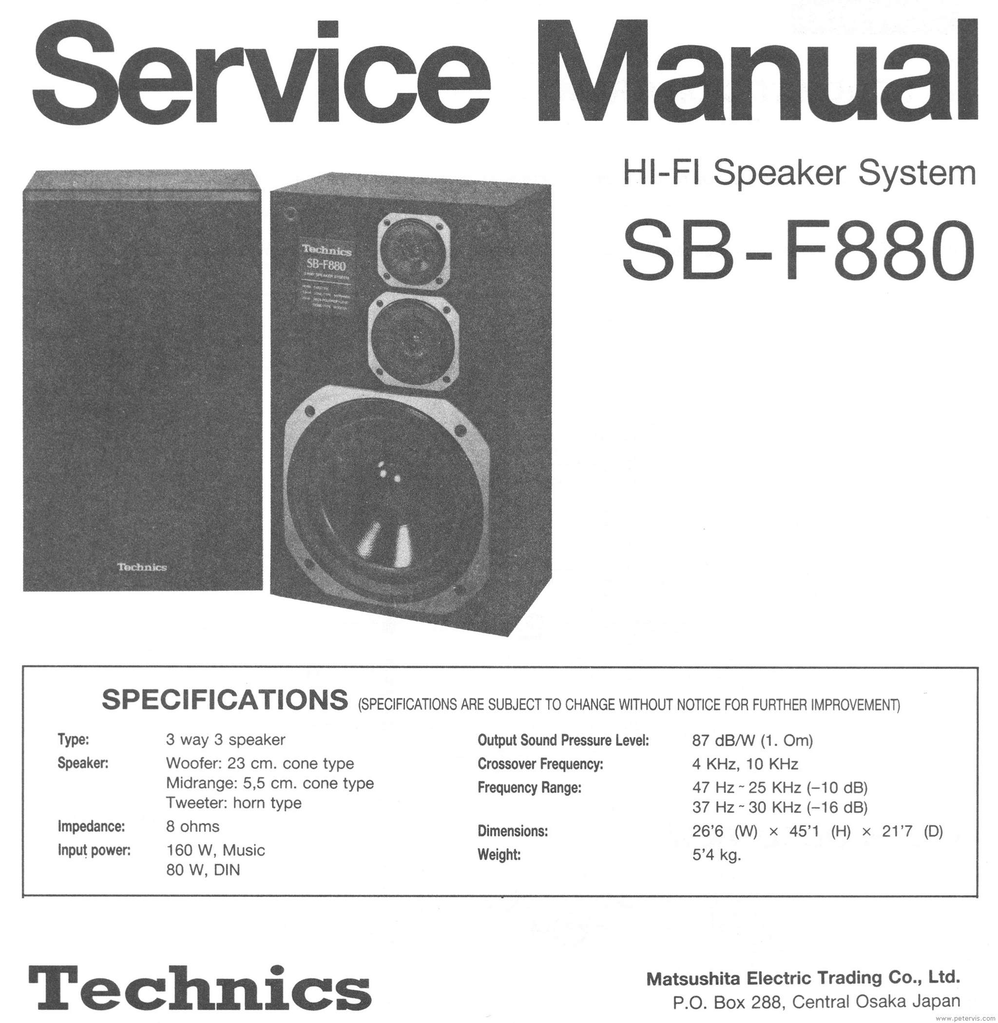 Technics SB-F880