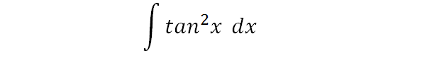Integrate tan^2x by Parts