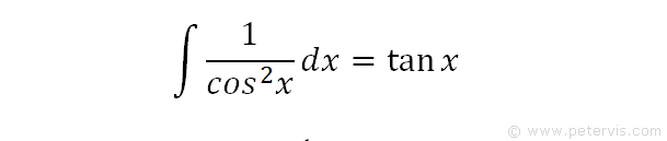 Integral of the first term.