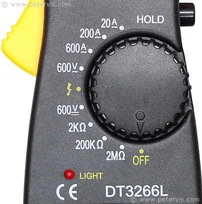 Dt-3266l Digital Amper Clamp Meter Multimètre Ncv Pinces de pince
