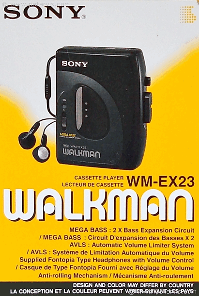 Sony Wm Ex23 Box And Manual